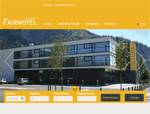 Tablet Screenshot of fairmotel.at